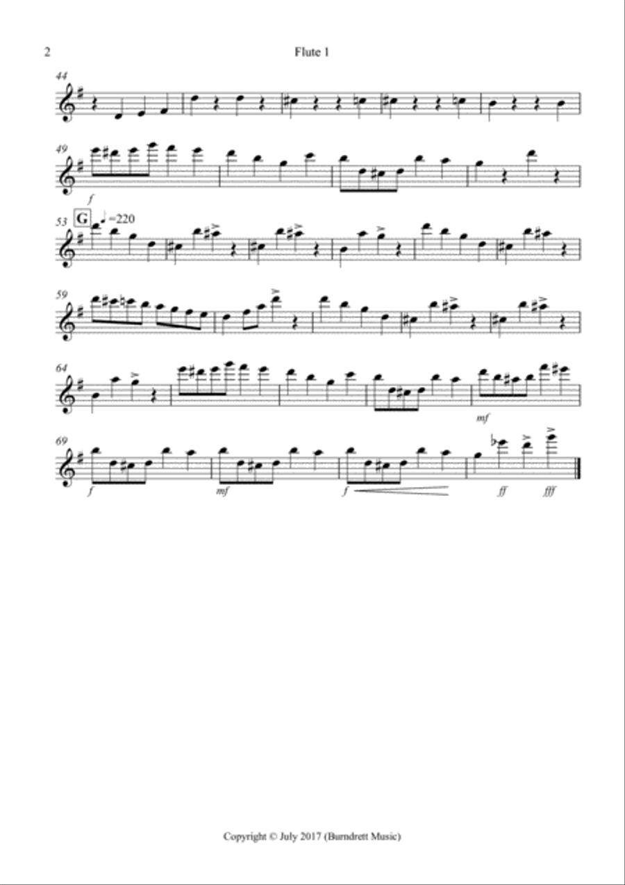 Rubba Ducky! for Flute Quartet Flute Quartet scores gallery preview page 6