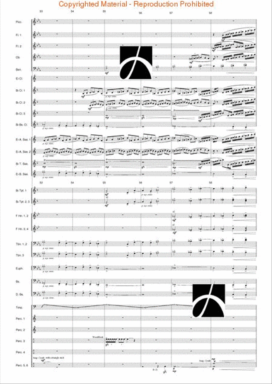 Hymn to the Infinite Sky Concert Band scores gallery preview page 13