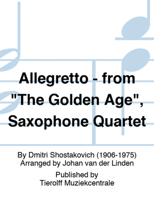Allegretto - from "The Golden Age", Saxophone Quartet