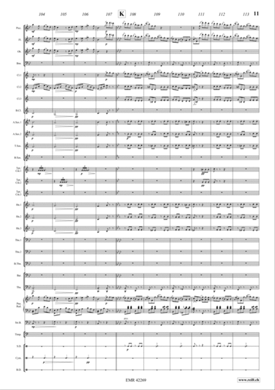 Kunstler-Quadrille Concert Band scores gallery preview page 11