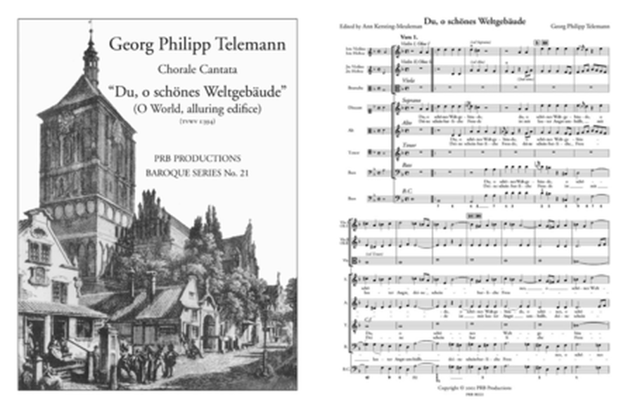 Cantata, 'Du, o schones Weltgebaude' (score and part set)