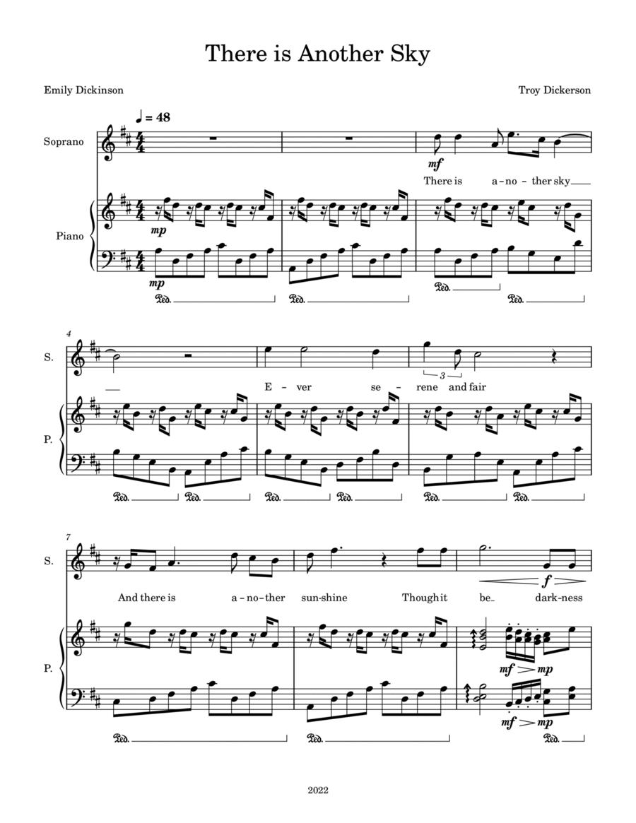 Poems: There is Another Sky Soprano Voice scores gallery preview page 1