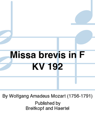 Missa brevis in F K. 192 (186f)