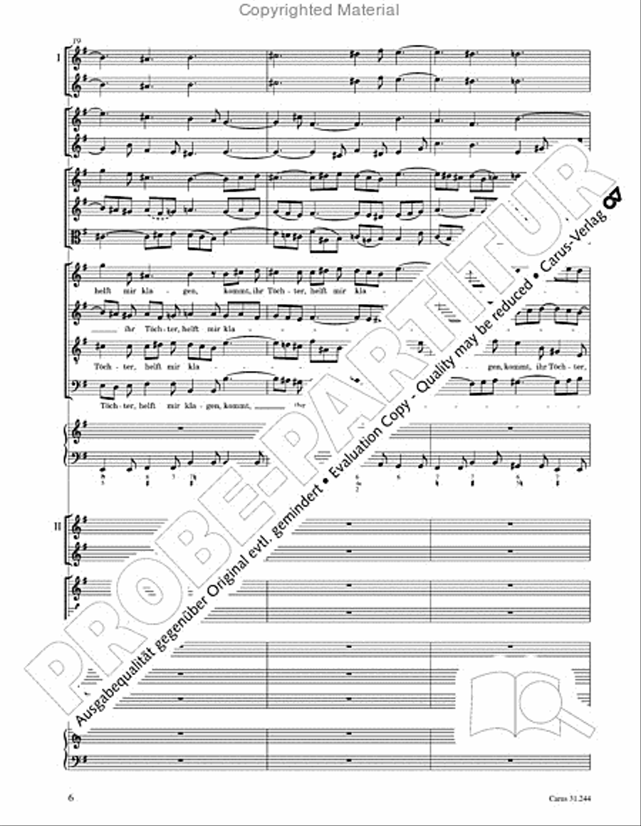 St. Matthew Passion (Matthaus-Passion) 4-Part scores gallery preview page 8