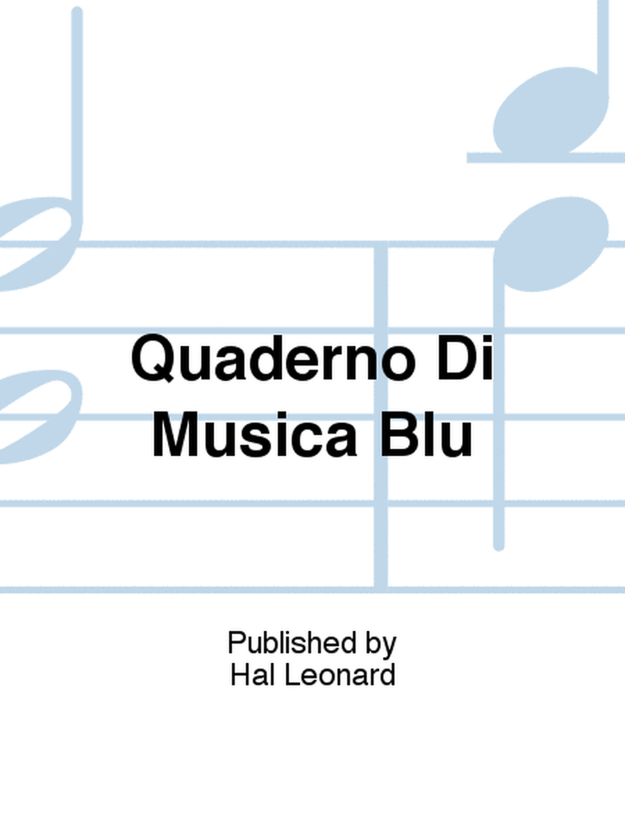 Quaderno Di Musica Blu