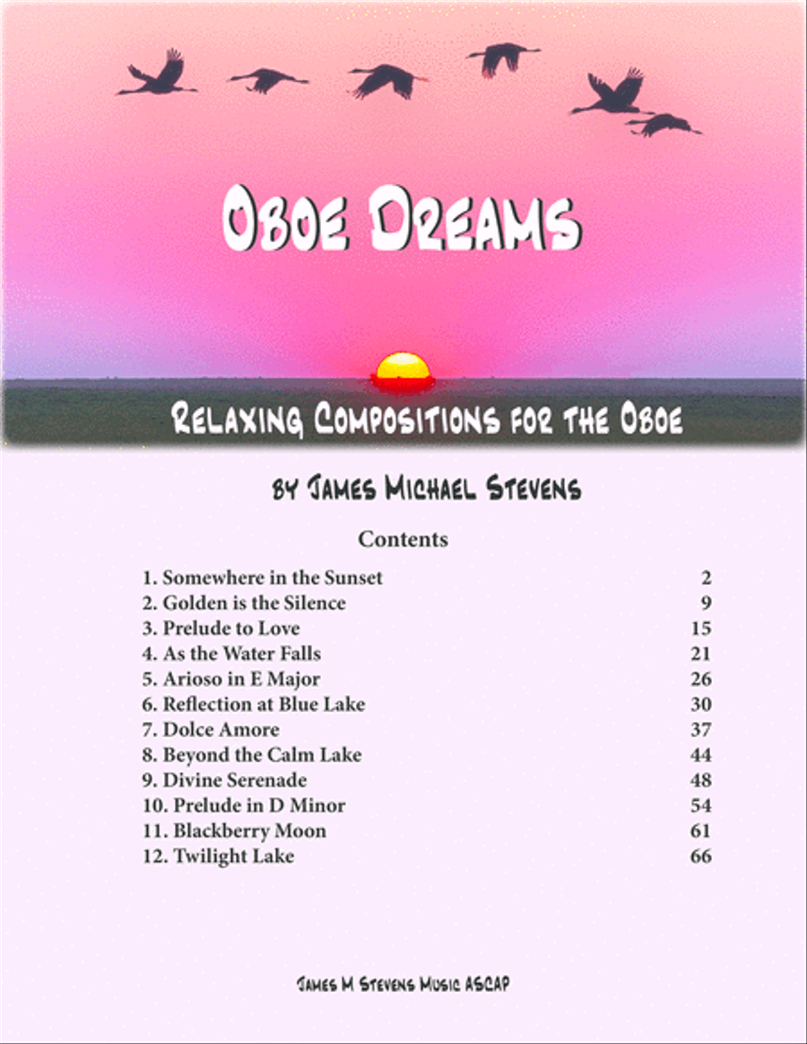 Oboe Dreams - 12 Original Compositions Piano scores gallery preview page 1