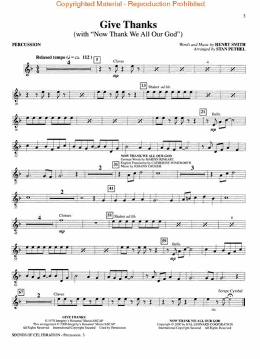 Sounds of Celebration Sounds of Celebration Percussion scores gallery preview page 3