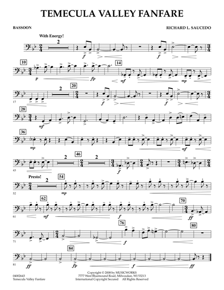 Temecula Valley Fanfare - Bassoon