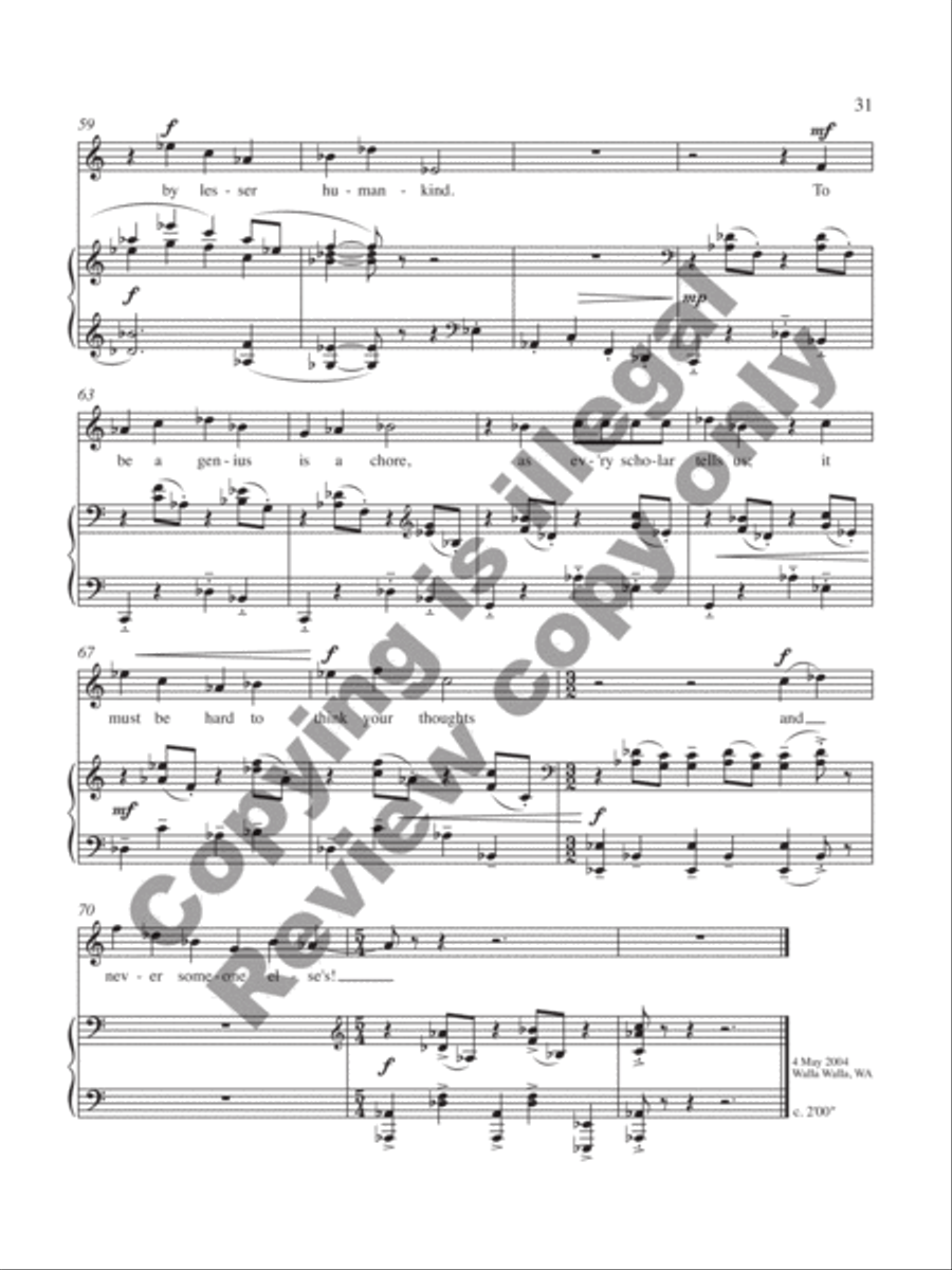 Songs of Sophistication Medium Voice scores gallery preview page 18