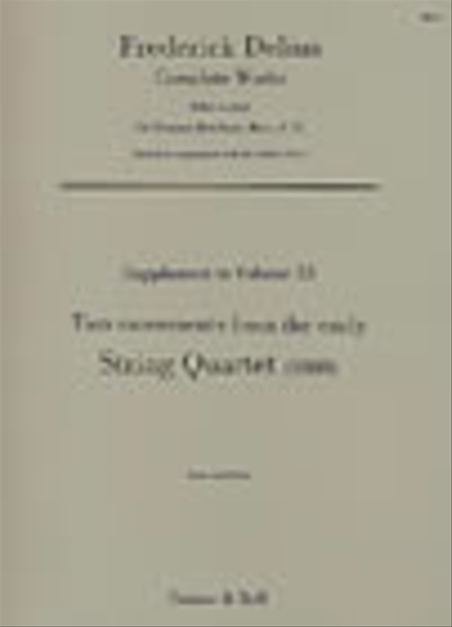 String Quartet (1888) String Quartet scores gallery preview page 1