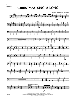 Christmas Sing-a-Long (for Band with Audience Participation): Drums