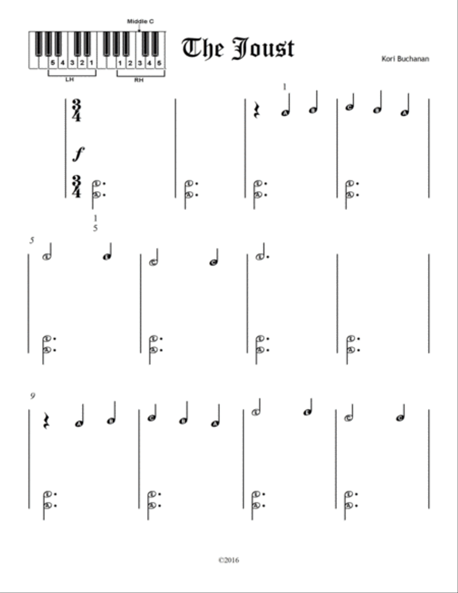 The Joust Piano Method scores gallery preview page 1