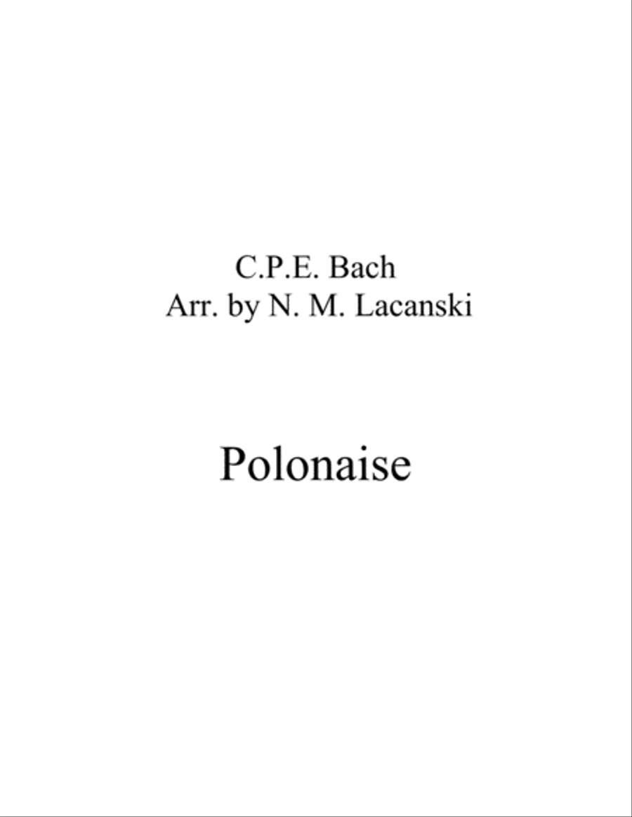 Polonaise Woodwind Trio scores gallery preview page 1
