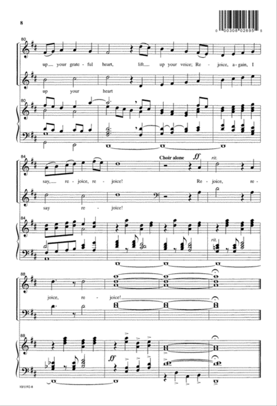 Before You, Lord, We Bow 4-Part scores gallery preview page 8