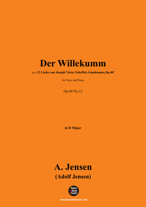 A. Jensen-Der Willekumm,in D Major,Op.40 No.12