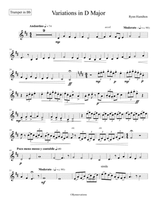 Duet in D Major-Bb Trumpet Part