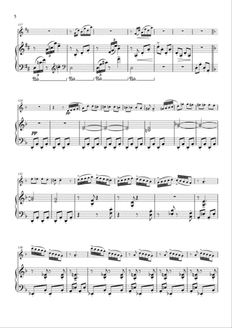 March Of The Dwarfs Op. 54, No. 3 - Flute & Piano Flute Solo scores gallery preview page 6