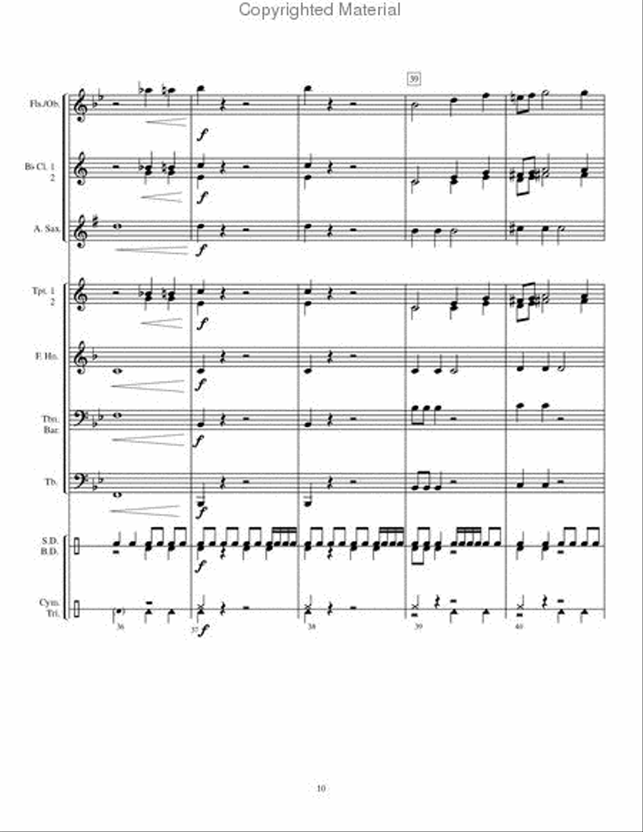 Orion Overture Concert Band scores gallery preview page 11