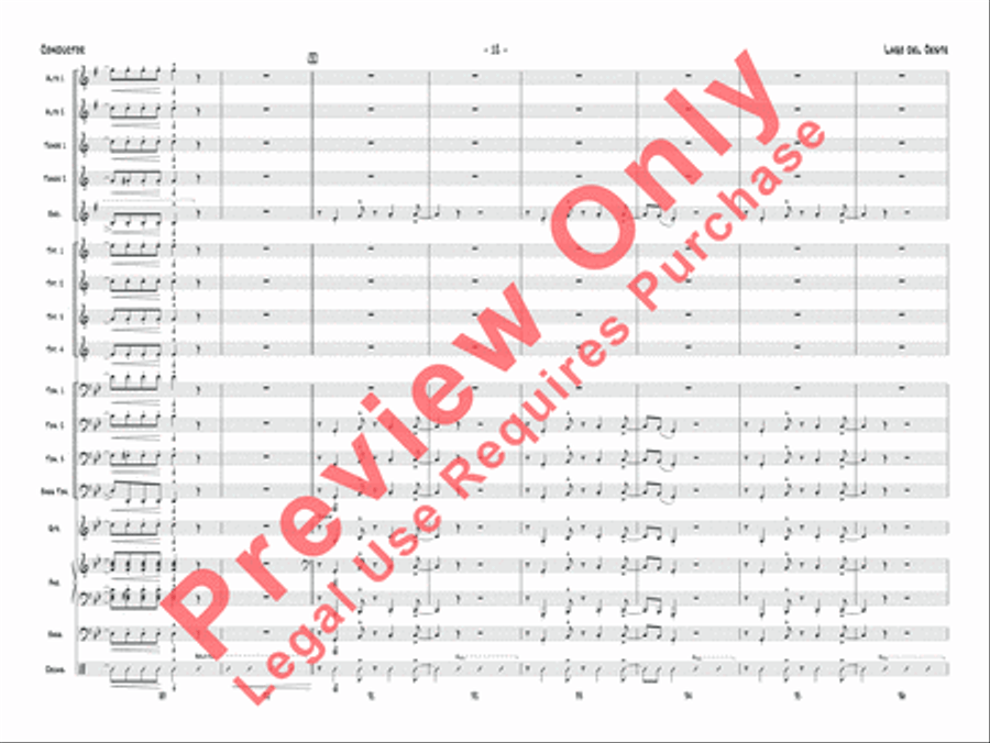 Lago del oeste Jazz Ensemble scores gallery preview page 15