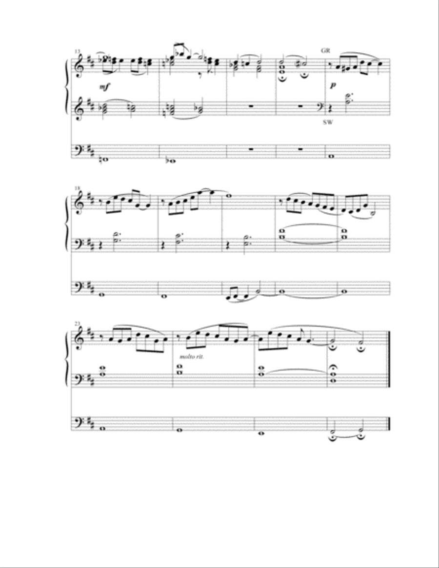 Prelude and Toccata in D Organ Solo scores gallery preview page 3