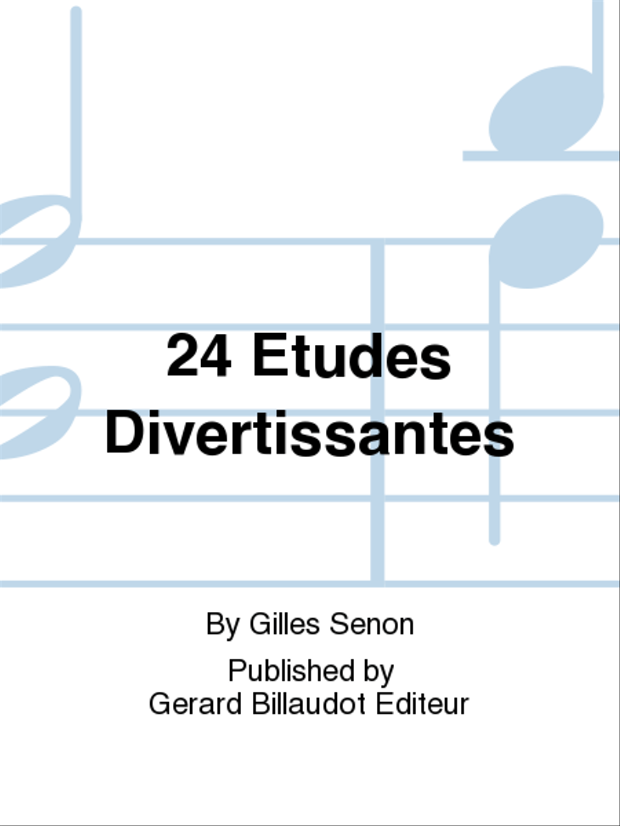 24 Etudes Divertissantes by Gilles Senon Trombone Solo - Sheet Music