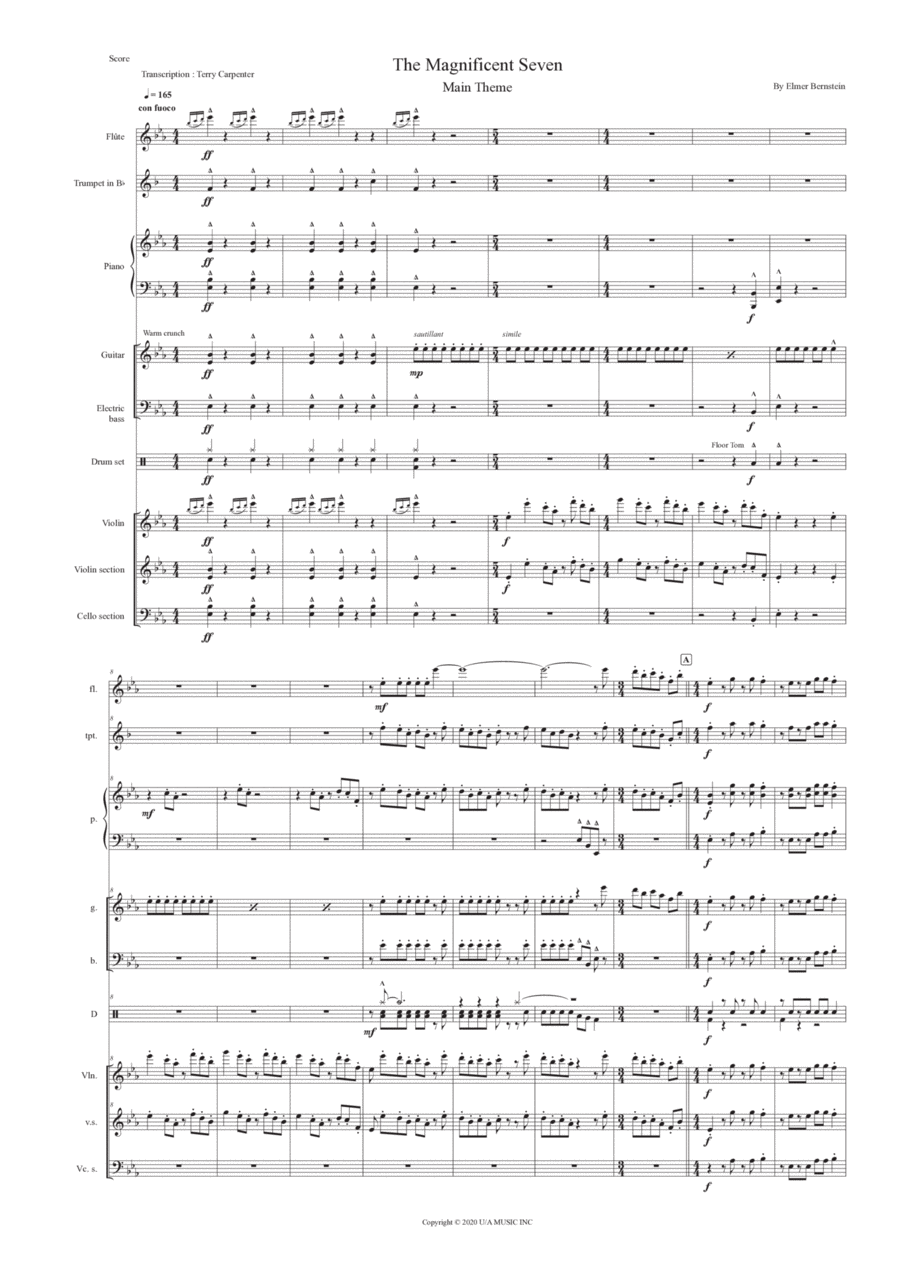 Magnificent Seven, The Flute scores gallery preview page 1
