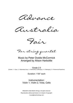 Book cover for Advance Australia Fair