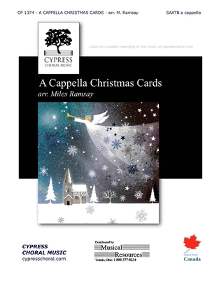 Book cover for A Cappella Christmas Cards