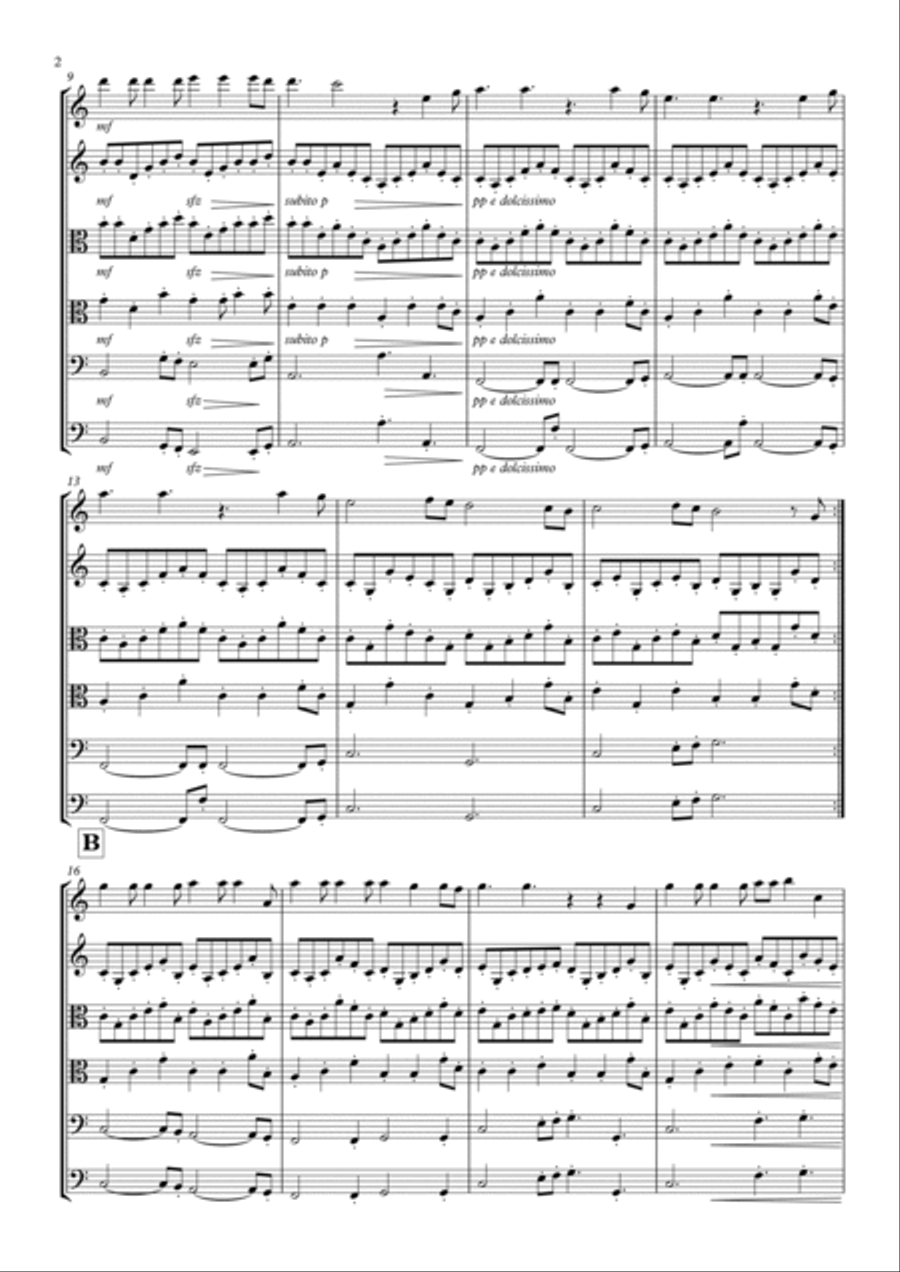 Hallelujah String Quartet scores gallery preview page 2
