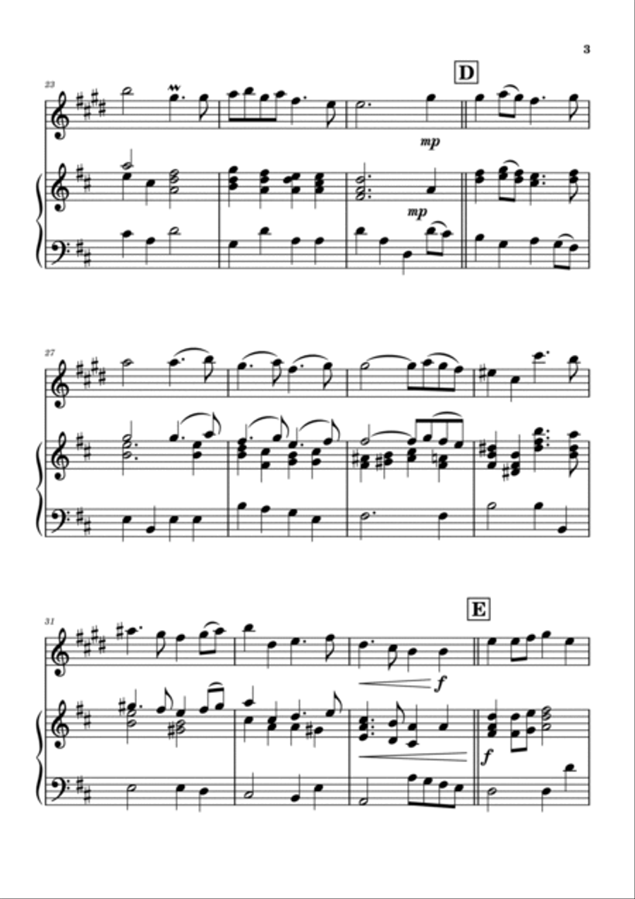 Prelude (from 'Te Deum') - EUROVISION SONG CONTEST THEME Chamber Music scores gallery preview page 3