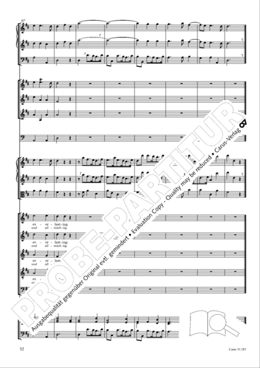 Te Deum for the Victory of Dettingen SSATB scores gallery preview page 49