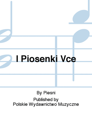 Book cover for I Piosenki Vce