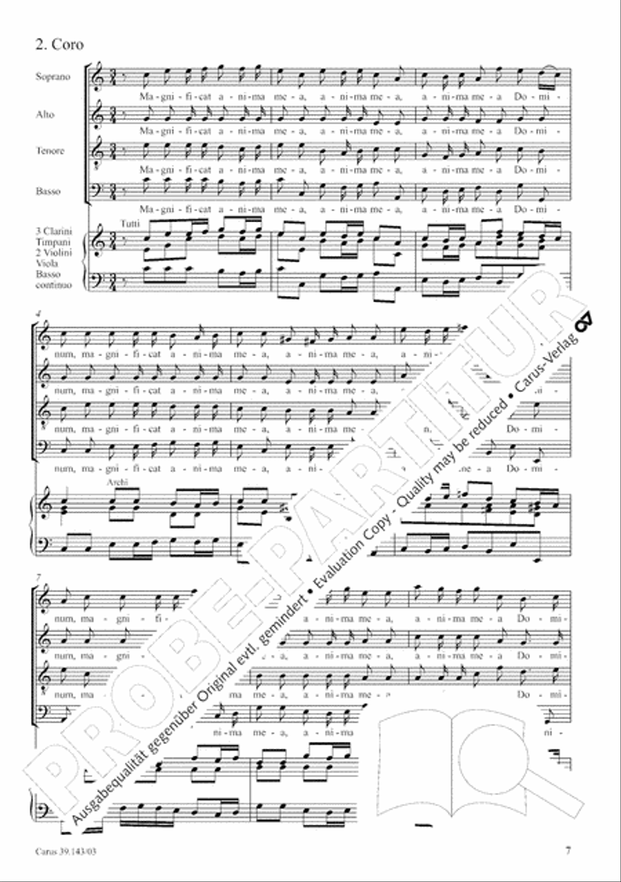 Magnificat in C major 4-Part scores gallery preview page 8
