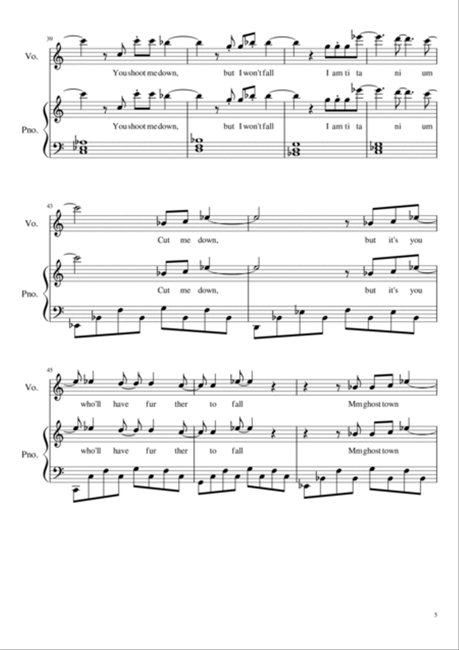 Titanium Titanium Voice scores gallery preview page 5