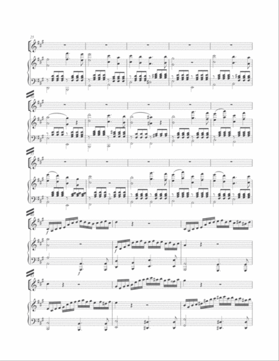 Sonata in A major for Violin and Piano Chamber Music scores gallery preview page 3
