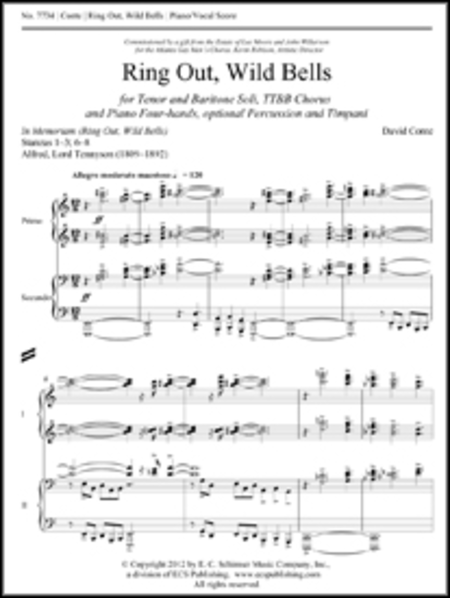 Ring Out, Wild Bells - Piano/Vocal Score
