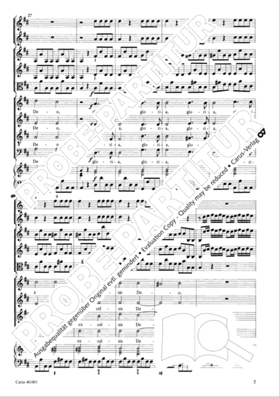Gloria in D SSA scores gallery preview page 12