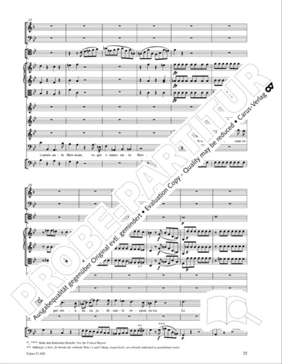 Missa longa in C major (Missa longa in C) 4-Part scores gallery preview page 37
