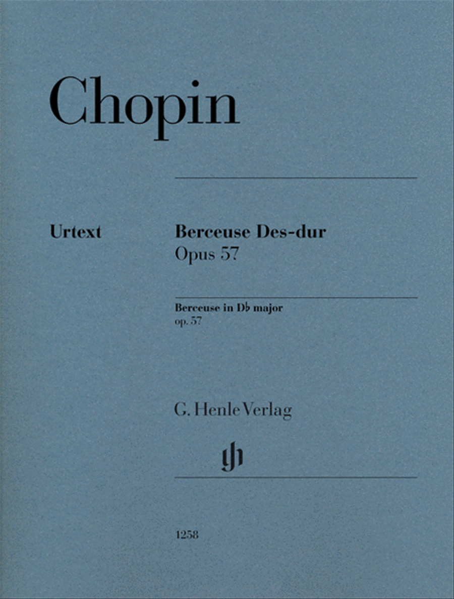 Berceuse in D-flat Major, Op. 57 Piano Solo scores gallery preview page 1