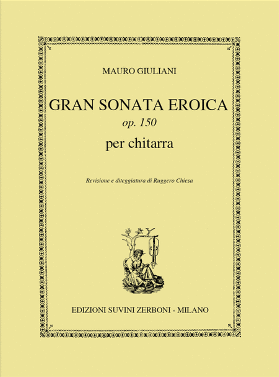 Gran Sonata Eroica Sc 150 Per Chitarra (13) Classical Guitar scores gallery preview page 1