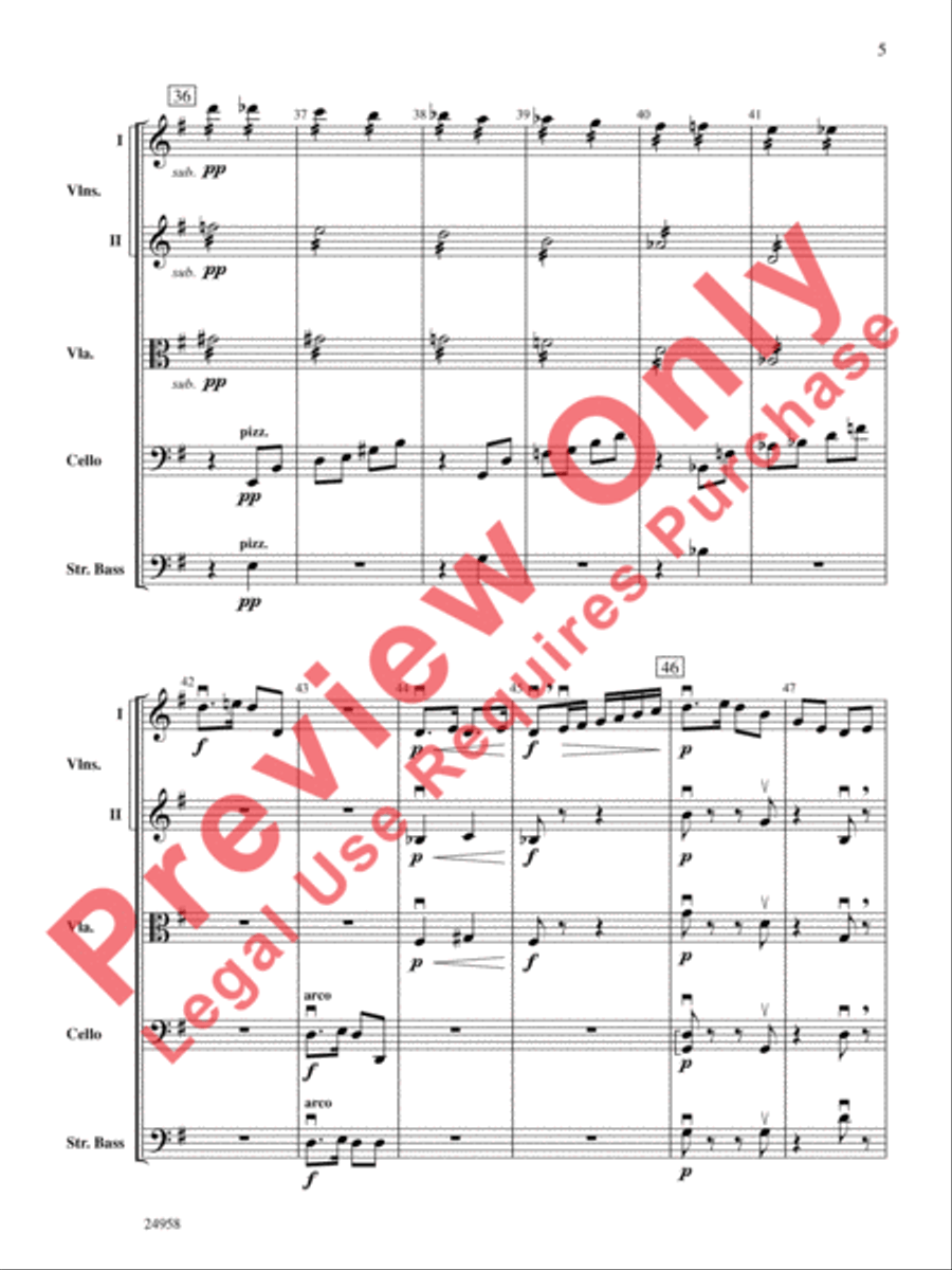 Dreams of a Midsummer Night String Orchestra scores gallery preview page 6