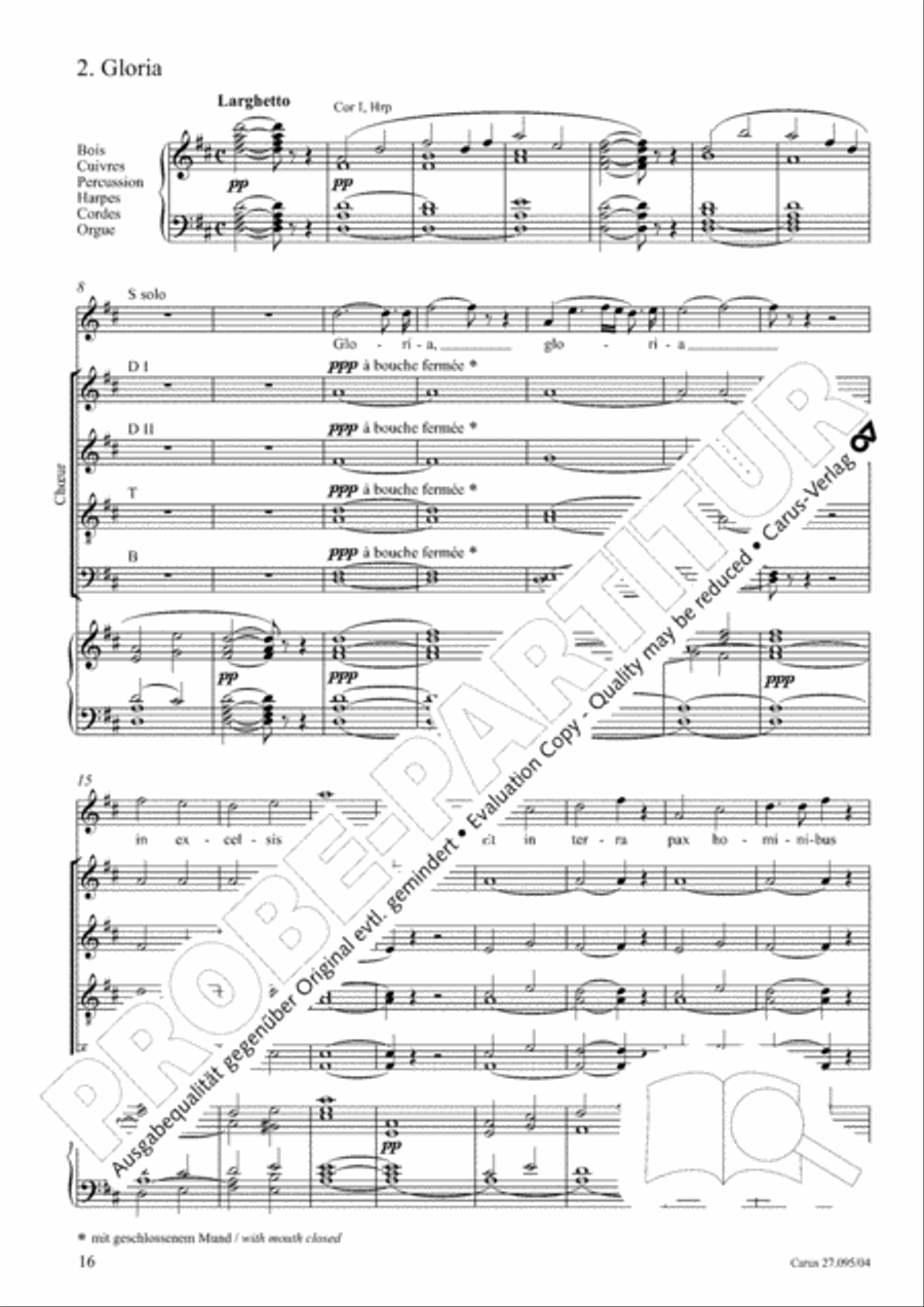 Messe solennelle de sainte Cecile STB scores gallery preview page 17
