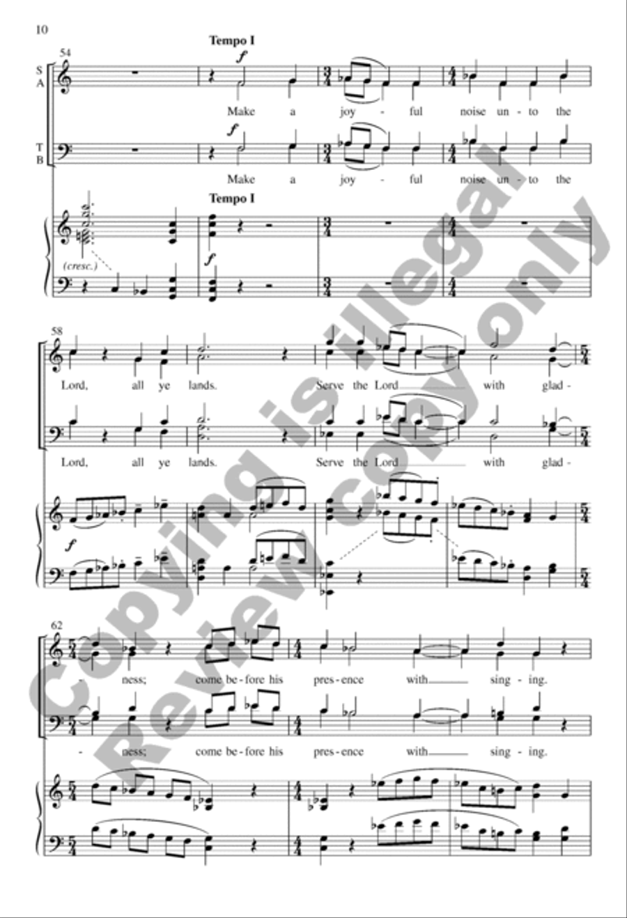 Make a Joyful Noise 4-Part scores gallery preview page 9