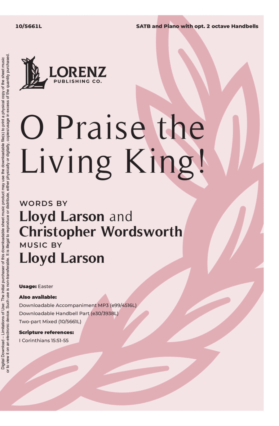 O Praise the Living King! 4-Part scores gallery preview page 1