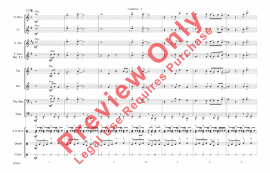 Na Na Hey Hey Kiss Him Goodbye Marching Band scores gallery preview page 3