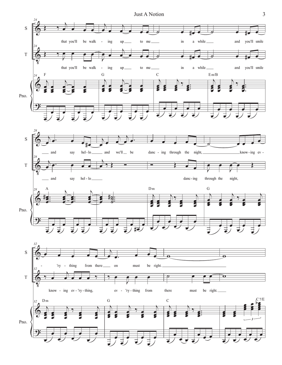 Just A Notion Tenor Voice scores gallery preview page 3
