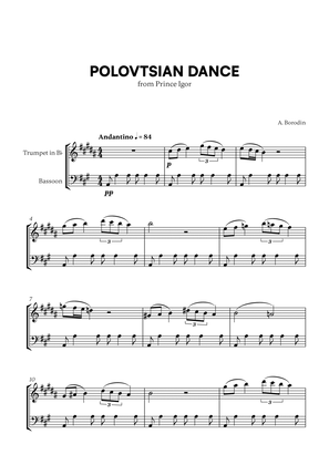 Polovtsian Dance (from Prince Igor) (for Trumpet and Bassoon)