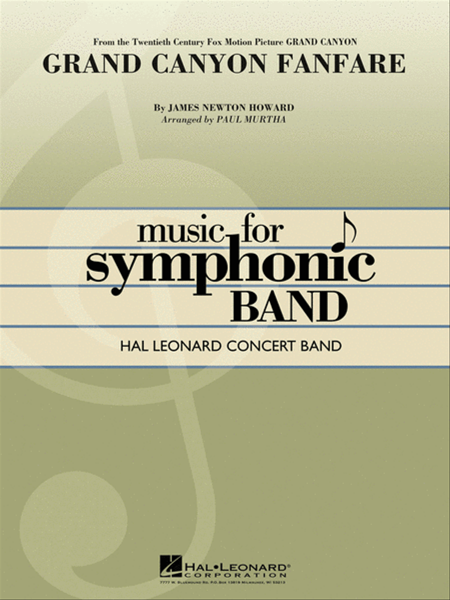 Grand Canyon Fanfare Grand Canyon Fanfare Concert Band scores gallery preview page 1