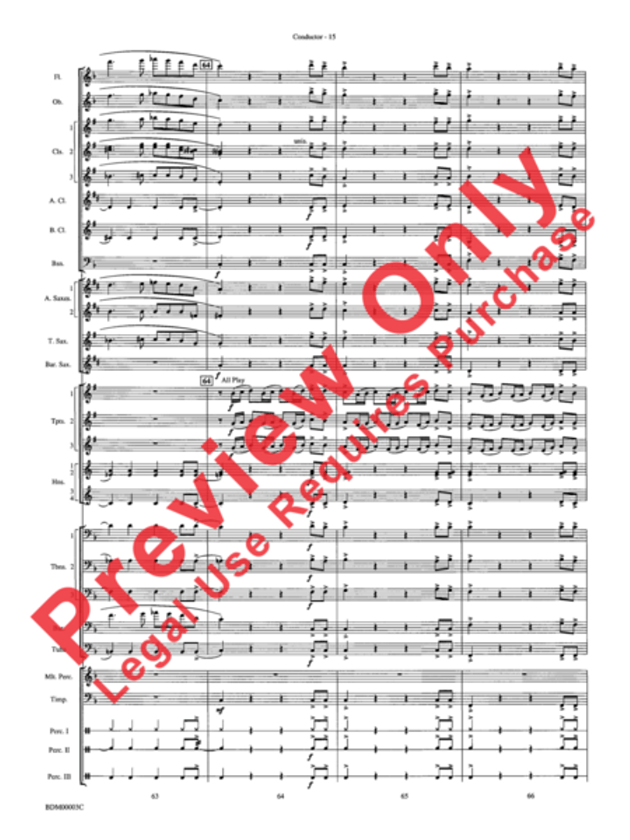 Overture de Argentina Concert Band scores gallery preview page 17