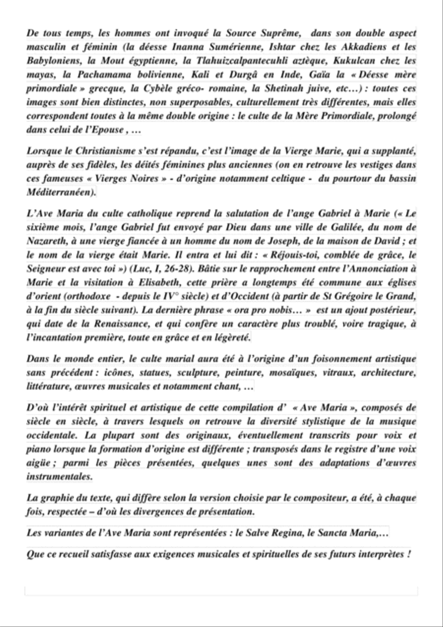 100 Ave Maria Volume 9 Mezzo-Soprano Voice scores gallery preview page 3